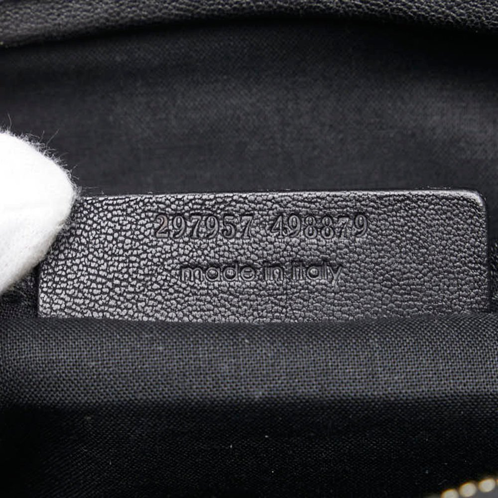 SAINT LAURENT Black Leather Bag - Picture 12 of 13
